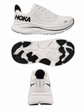 HOKA like style Clifton 10 running shoes - White / Black