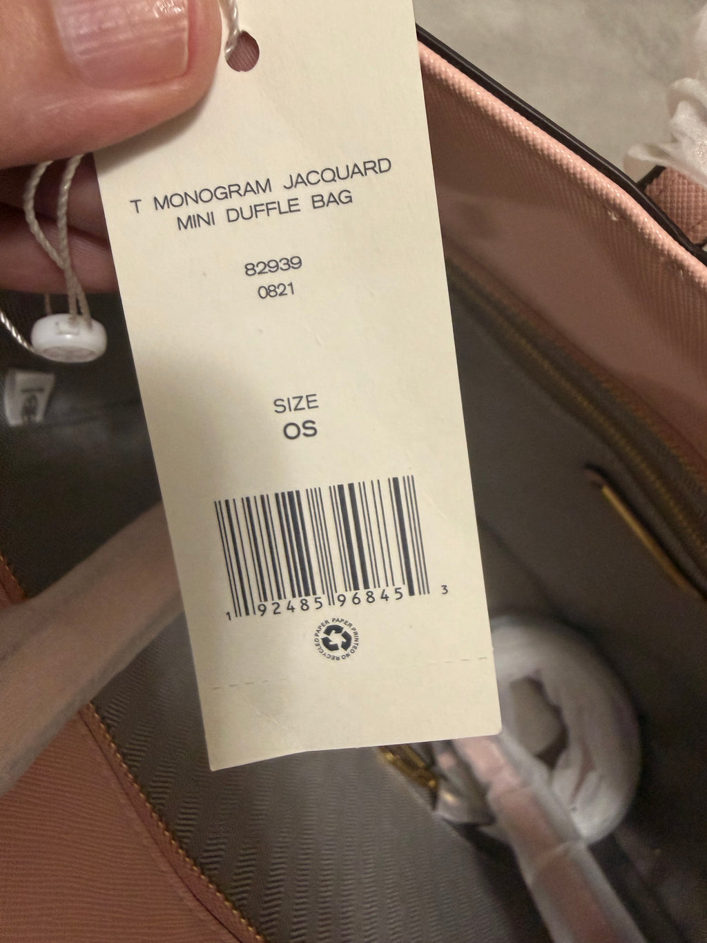 Tory Burch Pink Saffiano Leather Tote Bag — Gold Logo Hardware