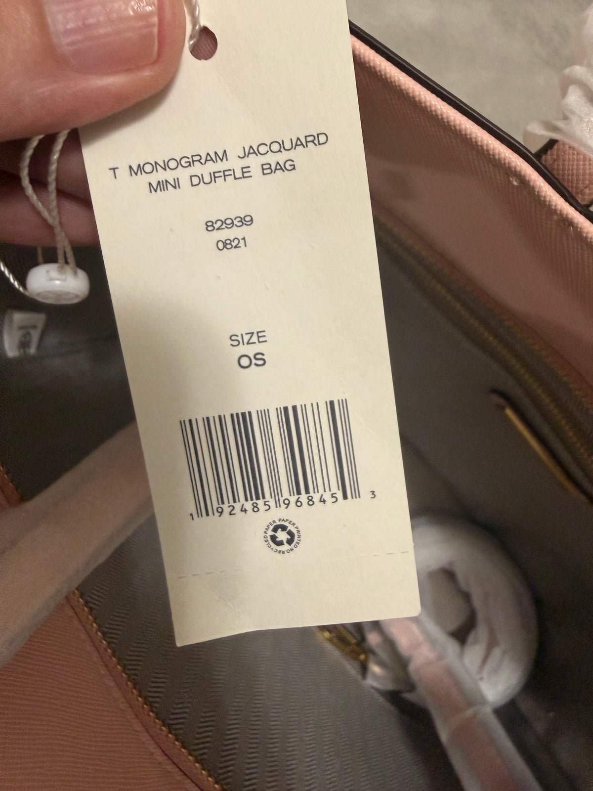 Tory Burch Pink Saffiano Leather Tote Bag — Gold Logo Hardware