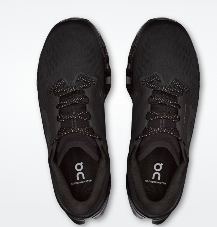 On Cloudmonster 3 Men's Running Shoes — Black / Black
